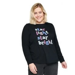 Plus Size Sonoma Goods For Life® Long Sleeve Holiday Graphic Tee Bright Spirits -Sonoma Goods For Life Shop unnamed file 2177