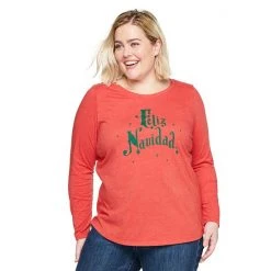 Plus Size Sonoma Goods For Life® Long Sleeve Holiday Graphic Tee Bright Spirits -Sonoma Goods For Life Shop unnamed file 2183