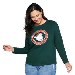 Plus Size Sonoma Goods For Life® Long Sleeve Holiday Graphic Tee Bright Spirits -Sonoma Goods For Life Shop unnamed file 2184