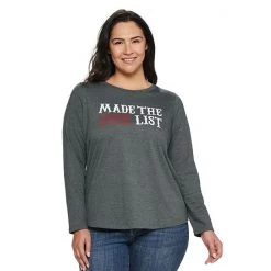 Plus Size Sonoma Goods For Life® Long Sleeve Holiday Graphic Tee Bright Spirits -Sonoma Goods For Life Shop unnamed file 2185