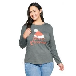 Plus Size Sonoma Goods For Life® Long Sleeve Holiday Graphic Tee Bright Spirits -Sonoma Goods For Life Shop unnamed file 2186