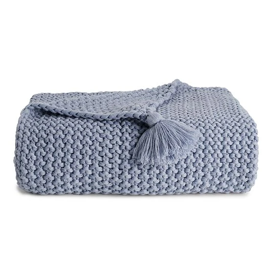 Sonoma Goods For Life® Knit Throw Blue 7 Sonoma Goods For Life® Knit Throw Blue - Image 5