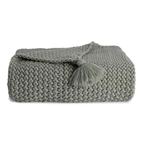 Sonoma Goods For Life® Knit Throw Blue 8 Sonoma Goods For Life® Knit Throw Blue - Image 6