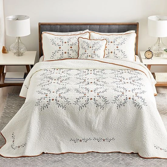 Sonoma Goods For Life® Embroidered Bedspread Or Sham Elizabeth 19 Sonoma Goods For Life® Embroidered Bedspread Or Sham Elizabeth - Image 17