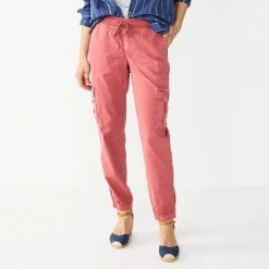 Women's Sonoma Goods For Life® Mid Rise Pull On Jogger Pants Khaki -Sonoma Goods For Life Shop unnamed file 2234