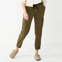 Women's Sonoma Goods For Life® Mid Rise Pull On Jogger Pants Khaki -Sonoma Goods For Life Shop unnamed file 2236