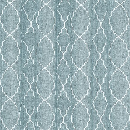 Sonoma Goods For Life® 2-pack Embroidered Dynasty Blackout Curtain White Gray 6 Sonoma Goods For Life® 2-pack Embroidered Dynasty Blackout Curtain White Gray - Image 4