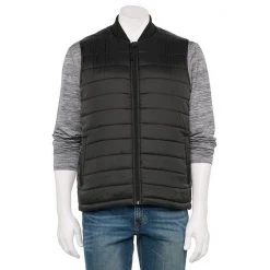 Men's Sonoma Goods For Life® Puffy Vest Green Beige Combo -Sonoma Goods For Life Shop unnamed file 2305