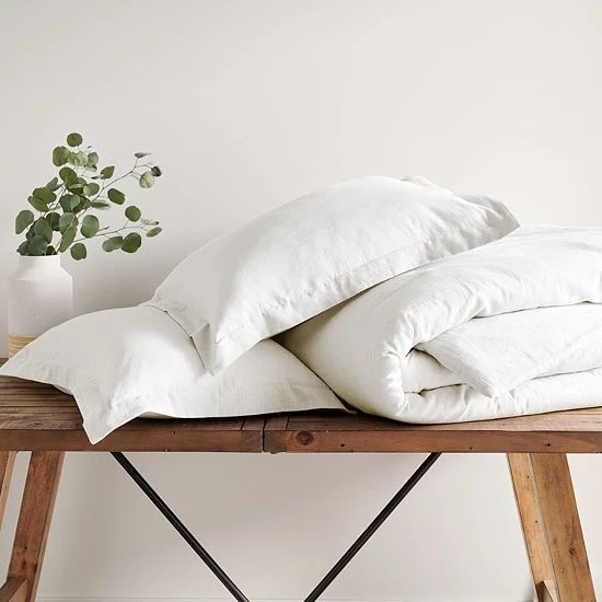 Sonoma Goods For Life® Cotton Linen Comforter Set With Shams Ivory 6 Sonoma Goods For Life® Cotton Linen Comforter Set With Shams Ivory - Image 4