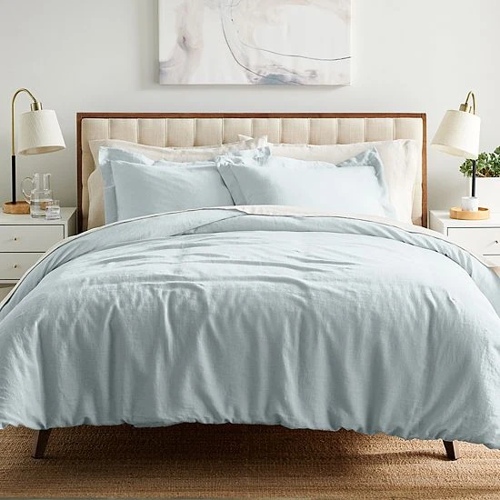 Sonoma Goods For Life® Cotton Linen Comforter Set With Shams Ivory 17 Sonoma Goods For Life® Cotton Linen Comforter Set With Shams Ivory - Image 15