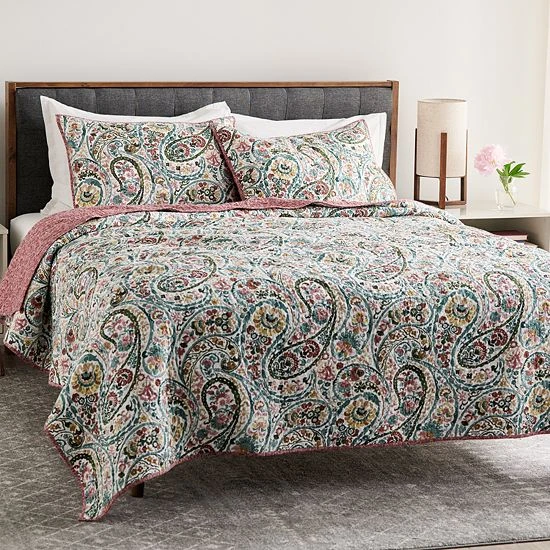 Sonoma Goods For Life® Heritage Reversible Cotton Quilt Or Sham Ogee Damask 7 Sonoma Goods For Life® Heritage Reversible Cotton Quilt Or Sham Ogee Damask - Image 5
