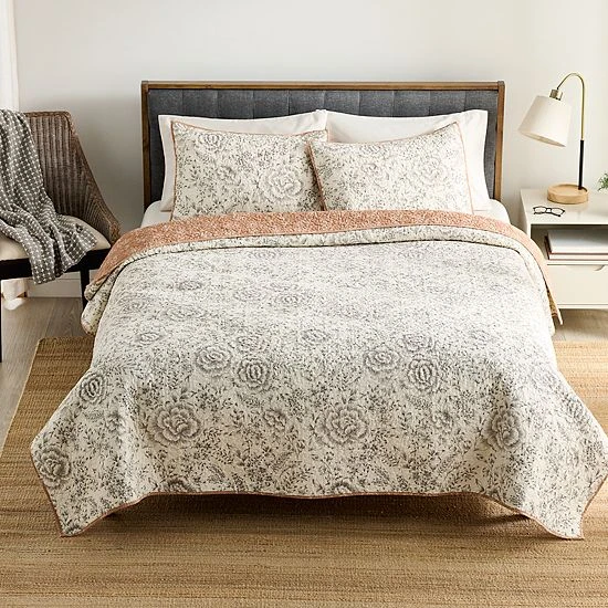 Sonoma Goods For Life® Heritage Reversible Cotton Quilt Or Sham Ogee Damask 12 Sonoma Goods For Life® Heritage Reversible Cotton Quilt Or Sham Ogee Damask - Image 10