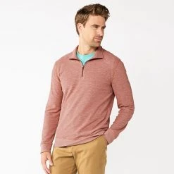 Men's Sonoma Goods For Life® Double-Knit Quarter-Zip Top Chili -Sonoma Goods For Life Shop unnamed file 2408