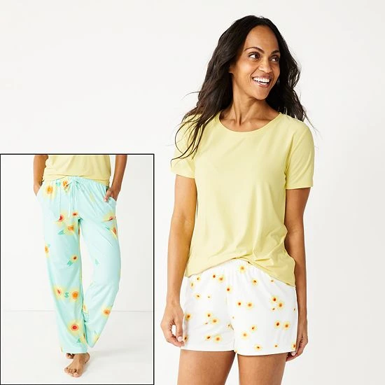 Women's Sonoma Goods For Life® 3-pc. Pajama Top, Pajama Pants & Pajama Shorts Sleep Set Blue Dots Tie Dye 13 Women's Sonoma Goods For Life® 3-pc. Pajama Top, Pajama Pants & Pajama Shorts Sleep Set Blue Dots Tie Dye - Image 11