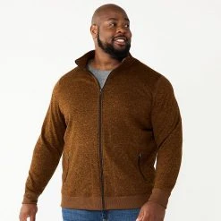 Big & Tall Sonoma Goods For Life® Full-Zip Fleece Sweater Burgundy -Sonoma Goods For Life Shop unnamed file 2432