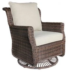 Sonoma Goods For Life® Cortena Wicker Swivel Lounge Patio Chair Blonde