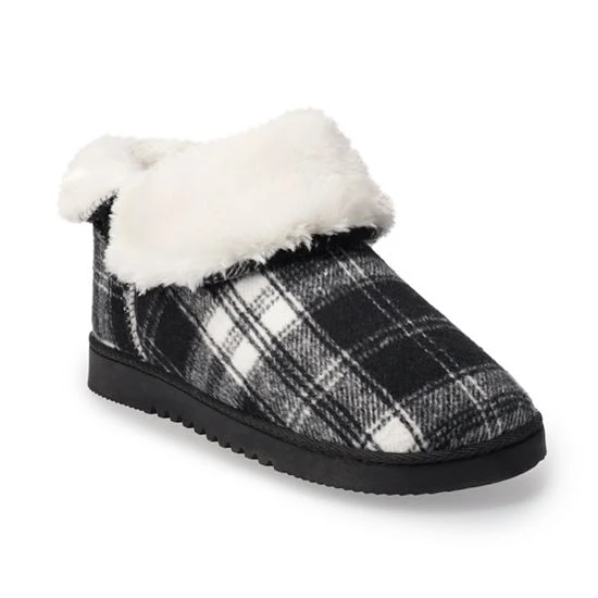 Women's Sonoma Goods For Life® Faux Fur Lined Bootie Slippers Gray 10 Women's Sonoma Goods For Life® Faux Fur Lined Bootie Slippers Gray - Image 8