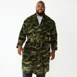 Big & Tall Sonoma Goods For Life® Plush Robe Navy Blue Plaid -Sonoma Goods For Life Shop unnamed file 2538