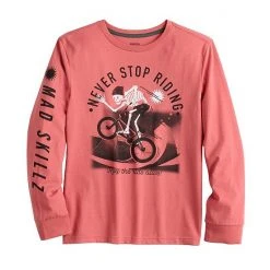Kids 8-20 Sonoma Goods For Life® Everyday Graphic Tee In Regular & Husky Skeleton Bmx Red -Sonoma Goods For Life Shop unnamed file 2633