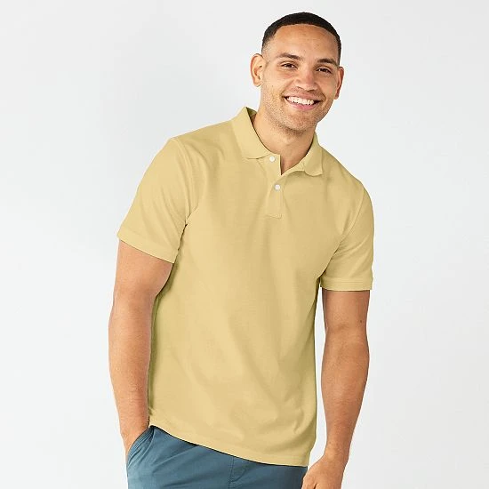 Men's Sonoma Goods For Life® Pique Polo Majestic Blue 8 Men's Sonoma Goods For Life® Pique Polo Majestic Blue - Image 6