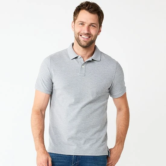 Men's Sonoma Goods For Life® Pique Polo Majestic Blue 9 Men's Sonoma Goods For Life® Pique Polo Majestic Blue - Image 7