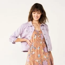 Women's Sonoma Goods For Life® Crop Jean Jacket Gray Wash -Sonoma Goods For Life Shop unnamed file 2665