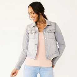 Women's Sonoma Goods For Life® Crop Jean Jacket Gray Wash -Sonoma Goods For Life Shop unnamed file 2667