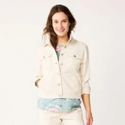 Women's Sonoma Goods For Life® Crop Jean Jacket Gray Wash -Sonoma Goods For Life Shop unnamed file 2669