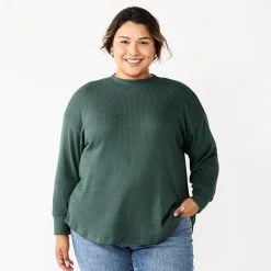 Plus Size Sonoma Goods For Life® Mockneck Waffle Top Chinook Forest 12 Plus Size Sonoma Goods For Life® Mockneck Waffle Top Chinook Forest -Sonoma Goods For Life Shop unnamed file 2701