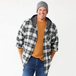 Big & Tall Sonoma Goods For Life® Hooded Flannel Shirt Black And White Buff 16 Big & Tall Sonoma Goods For Life® Hooded Flannel Shirt Black And White Buff -Sonoma Goods For Life Shop unnamed file 2730