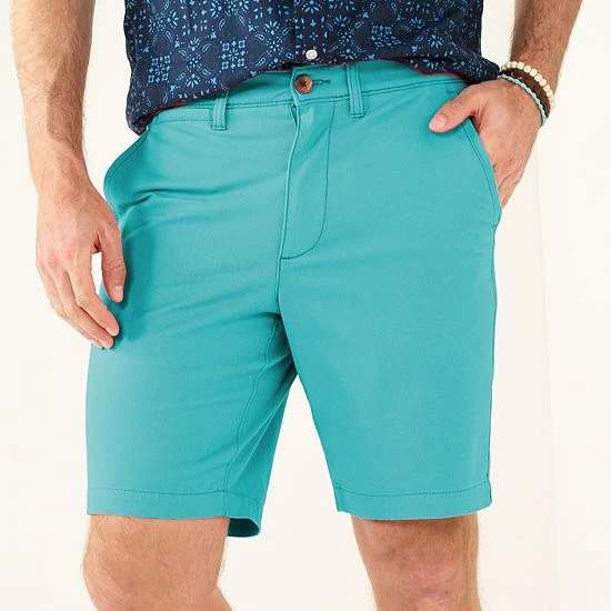 Men's Sonoma Goods For Life® 9-Inch Flexwear Flat-Front Shorts Gray 4 Men's Sonoma Goods For Life® 9-Inch Flexwear Flat-Front Shorts Gray - Image 2