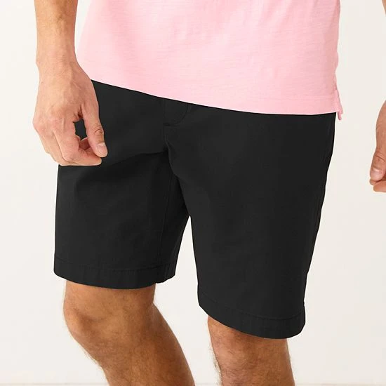 Men's Sonoma Goods For Life® 9-Inch Flexwear Flat-Front Shorts Gray 6 Men's Sonoma Goods For Life® 9-Inch Flexwear Flat-Front Shorts Gray - Image 4