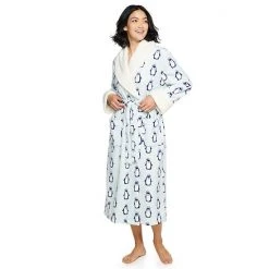 Petite Sonoma Goods For Life® Plush Long Robe Gray Leopard -Sonoma Goods For Life Shop unnamed file 2875