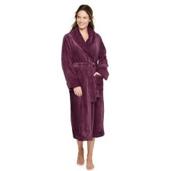 Petite Sonoma Goods For Life® Plush Long Robe Gray Leopard -Sonoma Goods For Life Shop unnamed file 2876