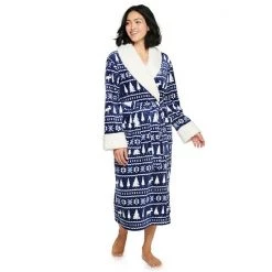 Petite Sonoma Goods For Life® Plush Long Robe Gray Leopard -Sonoma Goods For Life Shop unnamed file 2882