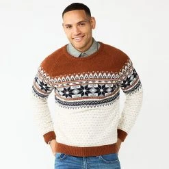 Men's Sonoma Goods For Life® Winter Fair Isle Sweater Red Navy Fairisle -Sonoma Goods For Life Shop unnamed file 2902