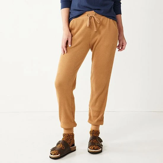Women's Sonoma Goods For Life® Thermal Jogger Pants Camel 7 Women's Sonoma Goods For Life® Thermal Jogger Pants Camel - Image 5