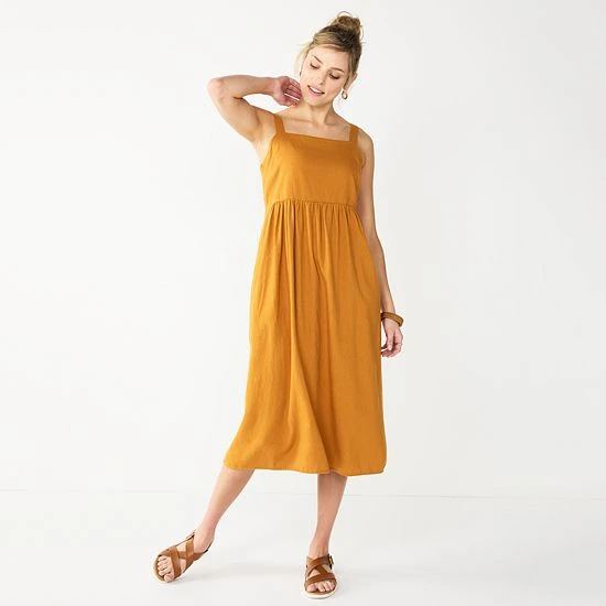 Women's Sonoma Goods For Life® Cami Midi Dress Chambray 7 Women's Sonoma Goods For Life® Cami Midi Dress Chambray - Image 5