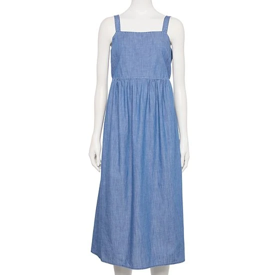 Women's Sonoma Goods For Life® Cami Midi Dress Chambray 10 Women's Sonoma Goods For Life® Cami Midi Dress Chambray - Image 8