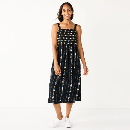 Women's Sonoma Goods For Life® Cami Midi Dress Chambray 12 Women's Sonoma Goods For Life® Cami Midi Dress Chambray - Image 10