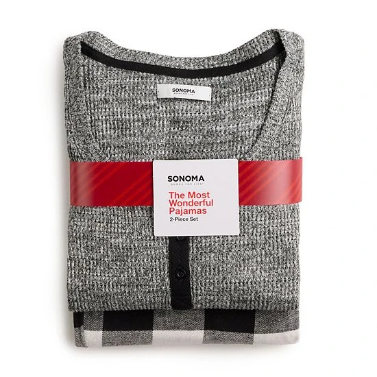 Women's Sonoma Goods For Life® Flannel Pajama Pants & Pajama Top Sleep Set Red Buffalo 6 Women's Sonoma Goods For Life® Flannel Pajama Pants & Pajama Top Sleep Set Red Buffalo - Image 4