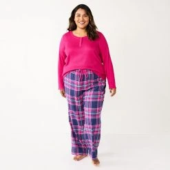 Plus Size Sonoma Goods For Life® Flannel Pajama Pants & Pajama Top Sleep Set Red Buffalo -Sonoma Goods For Life Shop unnamed file 2995