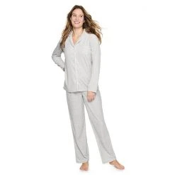 Women's Sonoma Goods For Life® Velour Long Sleeve Pajama Shirt & Pajama Pants Sleep Set Red Embossed Heart -Sonoma Goods For Life Shop unnamed file 3044