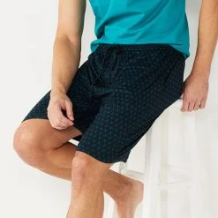 Men's Sonoma Goods For Life® Seriously Soft Pajama Shorts Teal Cube Geo -Sonoma Goods For Life Shop unnamed file 3056