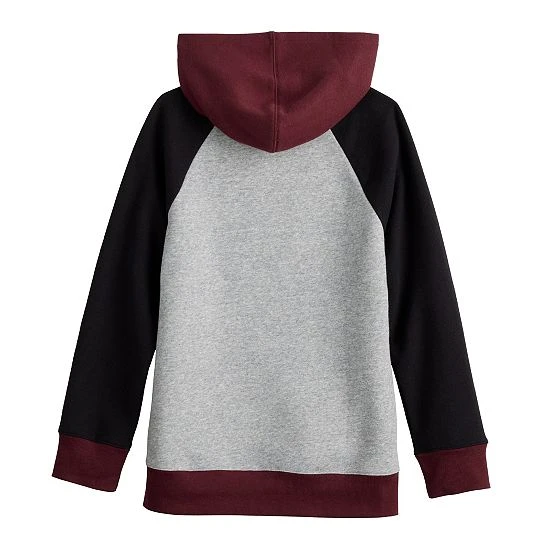 Kids 8-20 Sonoma Goods For Life® Supersoft Colorblock Hoodie In Regular & Husky Gray Heather 4 Kids 8-20 Sonoma Goods For Life® Supersoft Colorblock Hoodie In Regular & Husky Gray Heather - Image 2