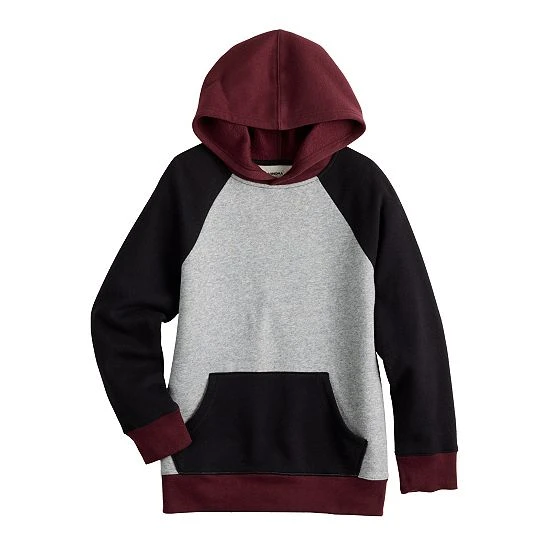 Kids 8-20 Sonoma Goods For Life® Supersoft Colorblock Hoodie In Regular & Husky Gray Heather 9 Kids 8-20 Sonoma Goods For Life® Supersoft Colorblock Hoodie In Regular & Husky Gray Heather - Image 7