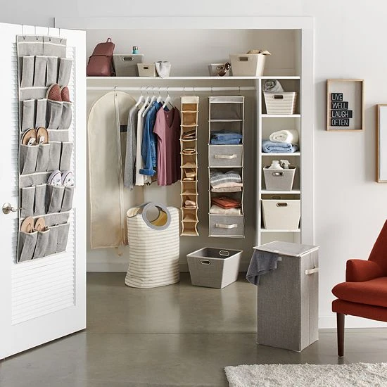 Sonoma Goods For Life® Canvas Storage Tote Charcoal 3 Sonoma Goods For Life® Canvas Storage Tote Charcoal - Image 2