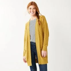 Women's Sonoma Goods For Life® Favorite Long Sleeve Cardigan Burgundy -Sonoma Goods For Life Shop unnamed file 3165