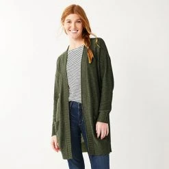 Women's Sonoma Goods For Life® Favorite Long Sleeve Cardigan Burgundy -Sonoma Goods For Life Shop unnamed file 3170