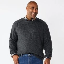 Big & Tall Sonoma Goods For Life® Fine-Gauged Sweater Green -Sonoma Goods For Life Shop unnamed file 3241